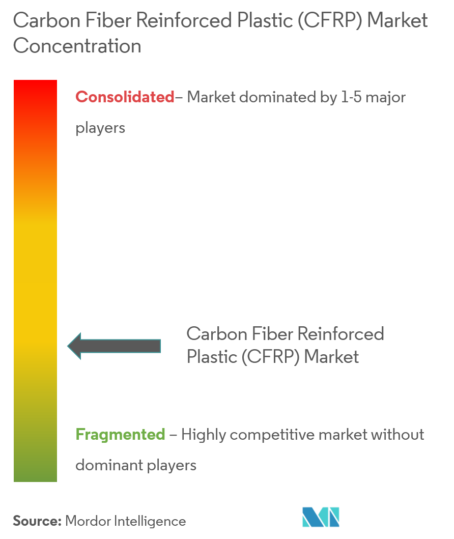 Carbon Fiber Reinforced Plastic (CFRP) Market - Market Concentration